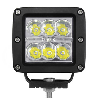 IP67 R10 स्पॉट बीम एलईडी लाइट्स पॉड फ्लड 90 डिग्री 18W 3 इंच एलईडी क्यूब्स