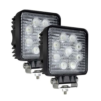 UTV के लिए RoHS 27Watt 2PCS LED वर्क फ्लड लाइट्स 2160 Lm