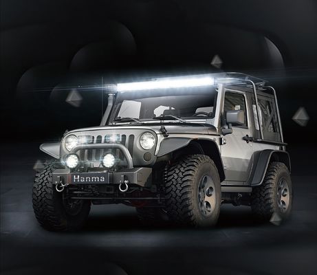 21.5in 6000k 12 वोल्ट एलईडी लाइट बार वाटरप्रूफ फ्लड 90deg CE RoHS डबल रो एलईडी लाइट बार