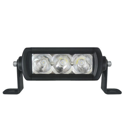9W 5.5in सुपर स्लिम सिंगल रो एलईडी बार 4x4 DC 30V