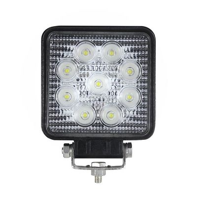 4PCS स्क्वायर एलईडी फ्लड वर्क लाइट्स IP67 2160lm ब्लैक हाउसिंग